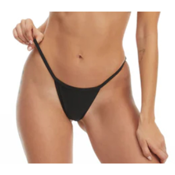 Good American Good Fit String Bikini Bottom Sz 7 (4XL) Stormy Green NWT - Picture 8 of 12